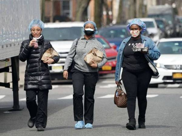 Amerika Syarikat negara yang terkesan teruk akibat Covid-19. -Foto AFP