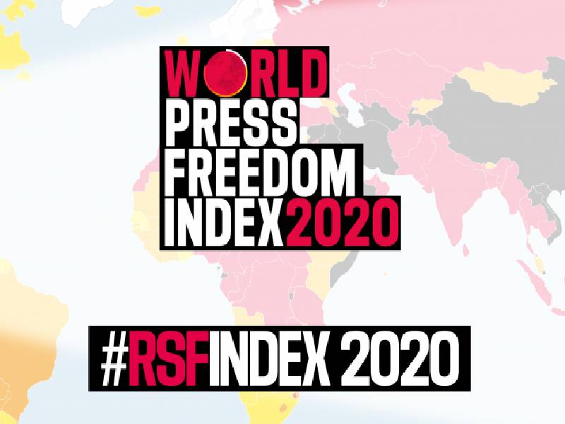 Malaysia menduduki tempat ke-101 dalam indeks tahunan Kebebasan Media Dunia 2020.