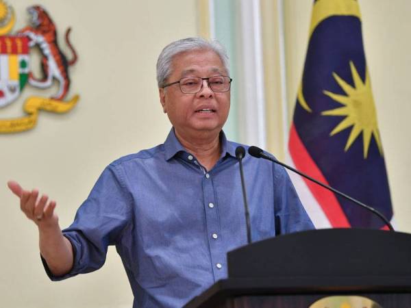 Menteri Kanan (Kluster Keselamatan) merangkap Menteri Pertahanan Datuk Seri Ismail Sabri Yaakob semasa sidang media harian Perintah Kawalan Pergerakan (PKP) di bangunan Perdana Putra hari ini.  - fotoBERNAMA (2020) HAK CIPTA TERPELIHARA