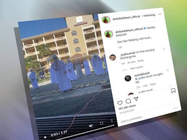 Hantaran video Ustaz Abdullah Khairi pada Instagram miliknya.