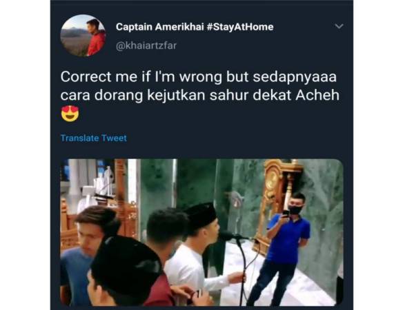 Paparan Twitter @khaiartzfar curi tumpuan netizen.