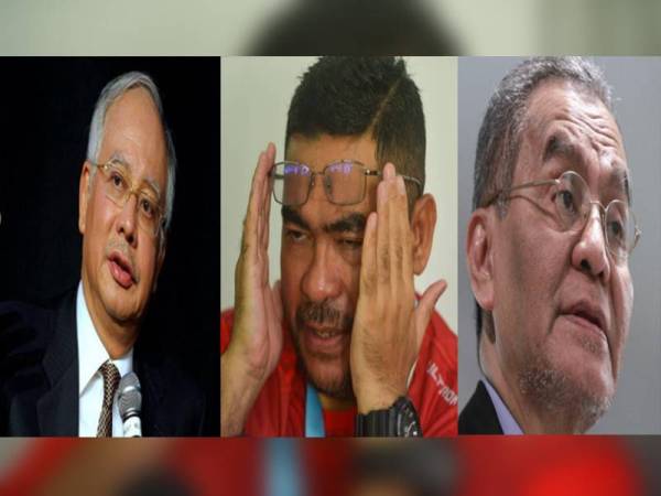 Najib Razak (kiri), Dr Mujahid dan Dr Dzulkefly 