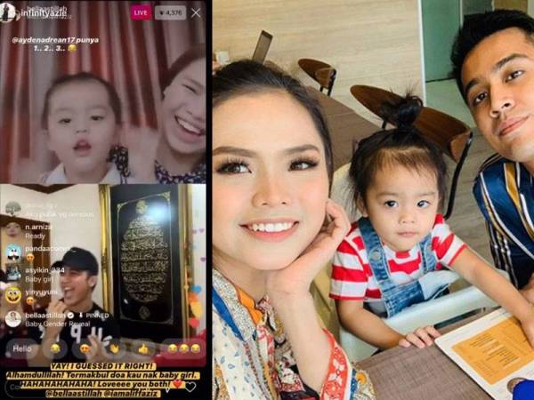 Bella, Aliff bakal timang bayi perempuan. - Foto Instagram Bella