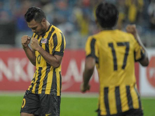 IMBAS KEMBALI...Safee meraikan jaringan Harimau Malaya ketika menentang Timor Laste pada aksi Kumpulan A Kelayakan Piala Dunia 2018 di Kuala Lumpur pada 11 Jun 2015.