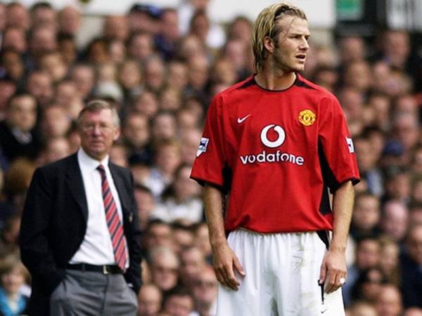 Beckham (kanan) pernah bertelagah dengan Ferguson.