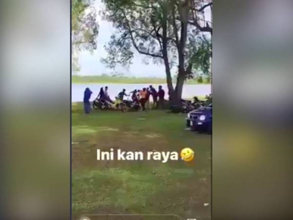 Gambar aksi pergaduhan yang tular di Facebook dipercayai berlaku di Tasik Danau Tok Uban.