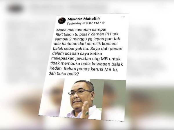 Mukhriz menempelak Sanusi berhubung isu tuntutan balak.