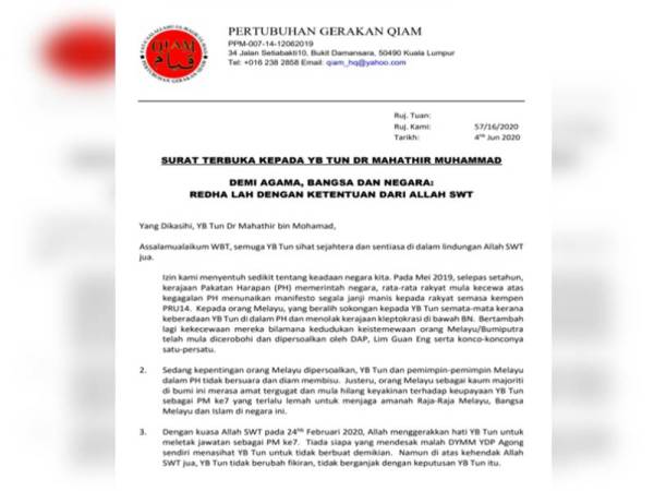 Tun M Berdamailah Dengan Muhyiddin Qiam