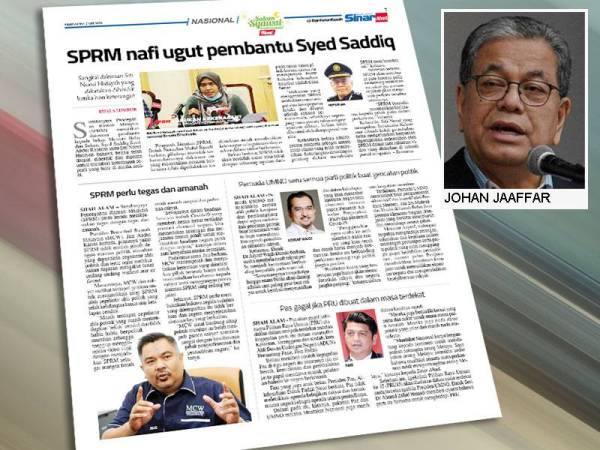 Laporan Sinar Harian semalam.