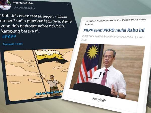 Paparan berita PKPP ganti PKPB mulai Rabu ini. dan komen netizen berhubung pelaksanaan PKPP bagi menggantikan PKPP bermula 10 Jun ini.