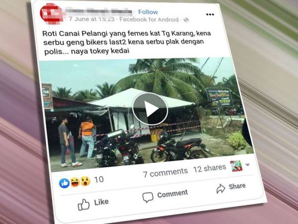 Pemilik Warung Roti Canai Pelangi Nafi Premis Diserbu Polis