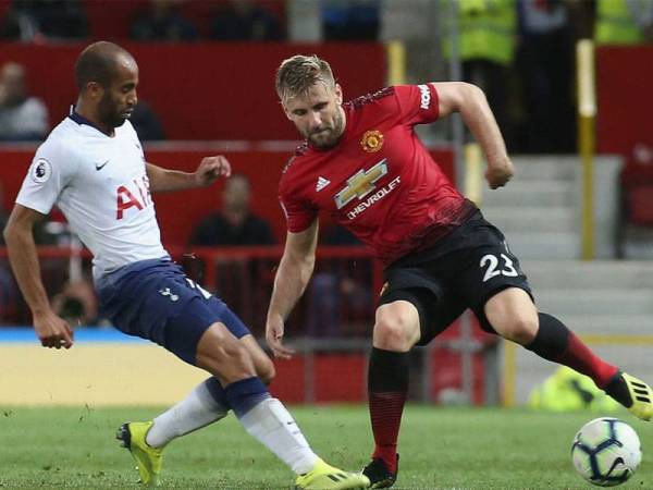 Shaw (kanan) yakin United mampu tewaskan Spurs.