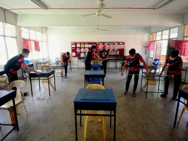 Kementerian Pendidikan Malaysia (KPM) menetapkan 24 Jun ini sebagai tarikh pembukaan sekolah melibatkan murid SPM, SVM, STPM dan STAM serta peperiksaan antarabangsa yang serata bagi seluruh negara. - Foto Bernama