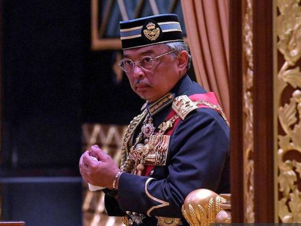 Yang di-Pertuan Agong, Al-Sultan Abdullah Ri’ayatuddin Al-Mustafa Billah Shah. - Foto Bernama