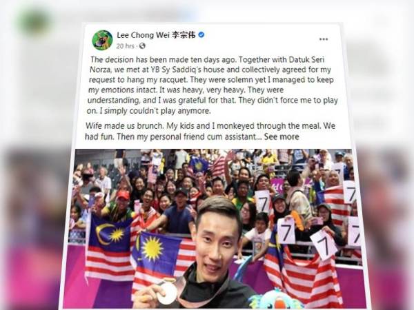 Facebook Datuk Lee Chong Wei 