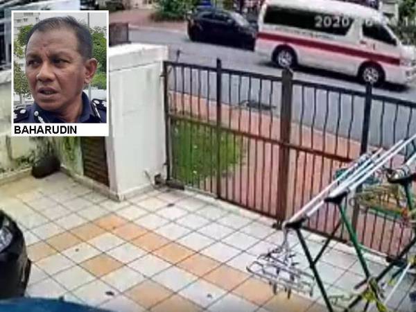 Klip rakaman CCTV kes itu yang tular di media sosial sebelum ini.