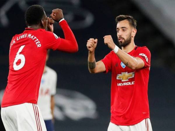 Gandingan Pogba dan Fernandes suntik semangat baharu kepada The Red Devils.