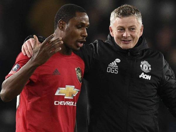 Solskjaer dan Ighalo pada perlawanan kelmarin. - Foto Getty images