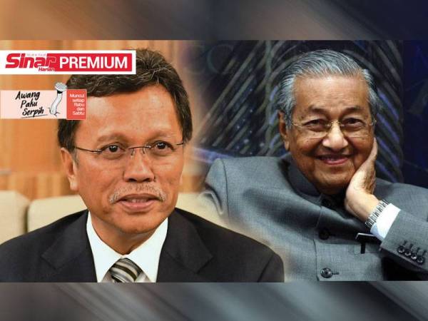 Gambar dari kiri: Datuk Seri Mohd Shafie Apdal, Tun Dr Mahathir Mohamad