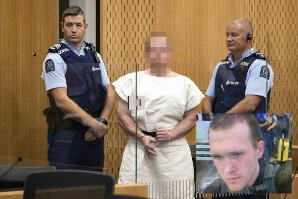 Gambar fail Brenton Tarrant ketika dihadapkan ke mahkamah. - Foto AFP