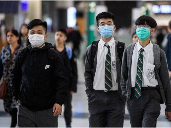 Hong Kong menutup semula semua sekolah selepas berlaku lonjakan kes baharu Covid-19. - Foto AFP