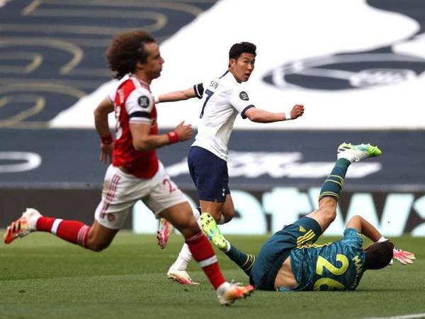 Heung-min meledak gol penyamaan Tottenham. - Foto Tottenham Hotspur