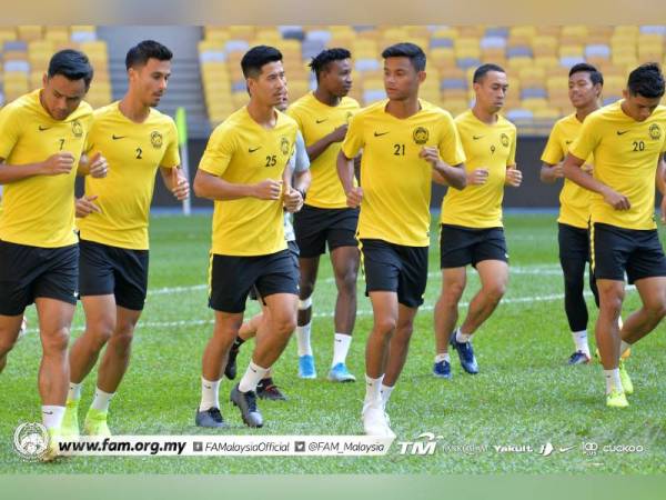 Harimau Malaya bakal berdepan pasukan ranking ke-99 dunia, Bahrain pada aksi pemanas badan di tempat lawan pada 2 Oktober ini. - Foto Facebook FAM