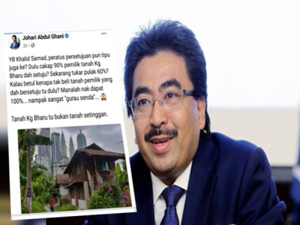 Tangkap layar Facebook Datuk Seri Johari Abdul Ghani.