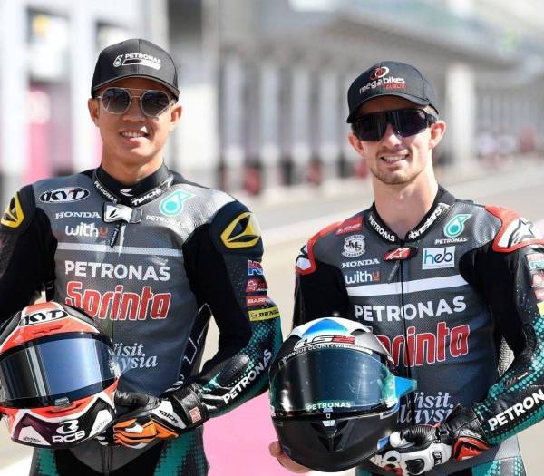 Khairul Idham (kiri) dan McPhee mahu menumpukan persiapan bagi menghadapi GP Andalusia di Litar Jerez, Sepanyol hujung minggu ini.