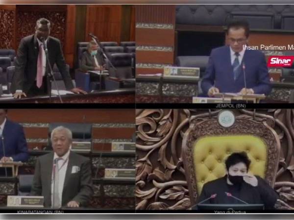 Azalina mengarahkan Rayer duduk bagi memberi laluan kepada Mohd Salim meneruskan perbahasan.