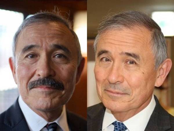 Duta Amerika Syarikat ke Korea Selatan, Harry Harris ketika memiliki misai dan selepas mencukur misainya. - Foto AFP dan Yonhap