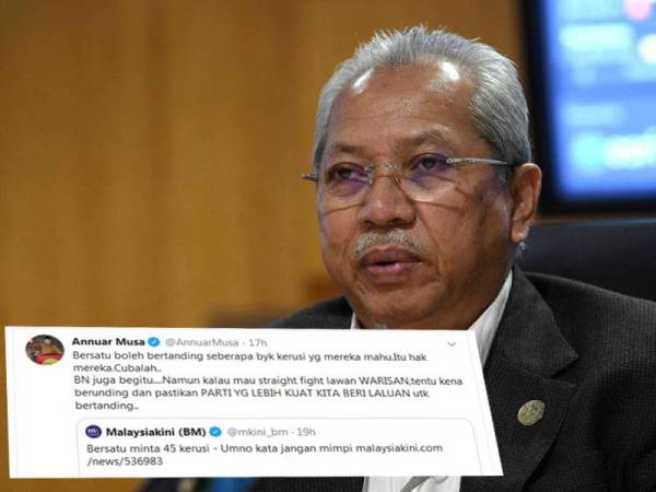 Annuar menerusi ciapan di Twitternya.