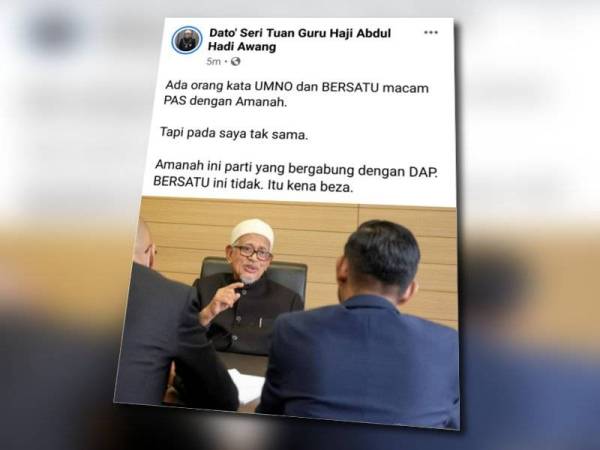 Samakan Umno Bersatu Dengan Pas Amanah Tidak Tepat