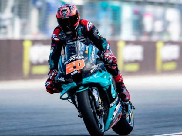 Quartararo pada sesi kelayakan kelmarin. - Foto cycle news