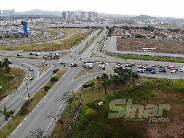 Lokasi cadangan pembinaan jejambat di Bandar Bukit Raja. 