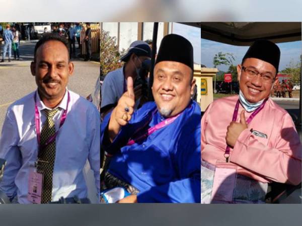 Calon Bebas, S Santharasekaran tiba jam 8.50 pagi, disusuli calon BN, Mohd Zaidi Aziz pada jam 8.57 pagi dan seorang lagi calon Bebas, Amir Khusyairi Mohamad Tanusi pada jam 8.59 pagi.