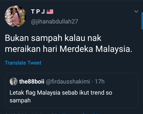 Paparan Twitter Tengku Jihan menarik perhatian ramai.