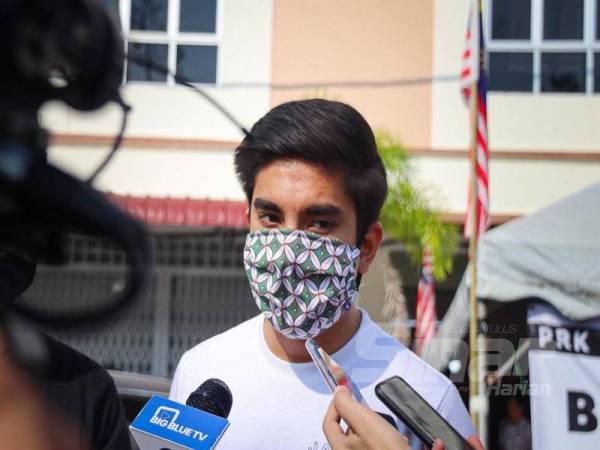 Syed Saddiq ketika ditemui pemberita selepas Program Konvoi Anak Muda di Bilik Gerakan Utama di Slim River di sini hari ini.