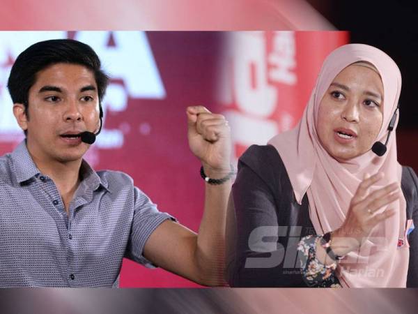 Gambar dari kiri: Syed Saddiq, Juwairiya - FOTO ROSLI TALIB