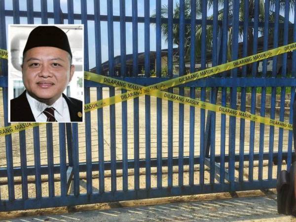 Kilang yang didakwa menyebabkan pencemaran di Sungai Gong Rawang.Gambar kecil: Rizam Ismail