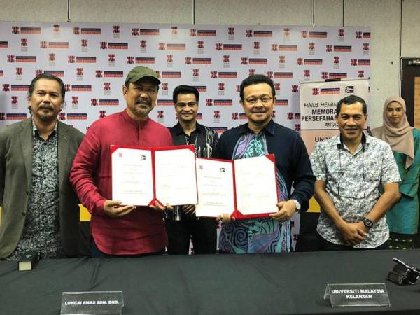 Kerjasama yang terjalin sejak 2017 dimeterai secara rasmi melalui MoU yang ditandatangani antara UMK dan Luncai Emas di UMK Kampus Bachok hari ini.