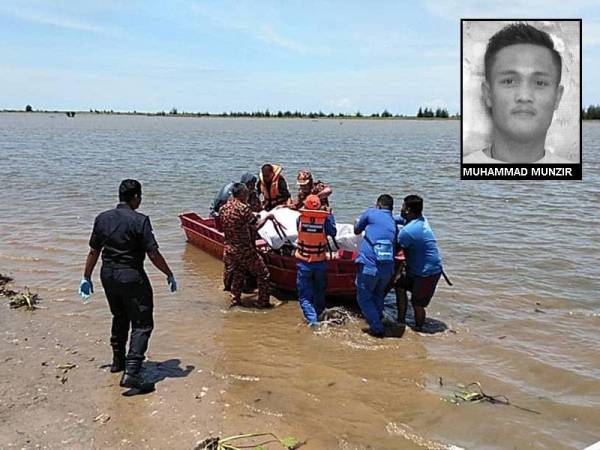 Mayat Muhammad Munzir Mustafa, 28, ditemui terapung di Jubakar Pantai, Tumpat pada jam 1.30 tengah hari tadi.