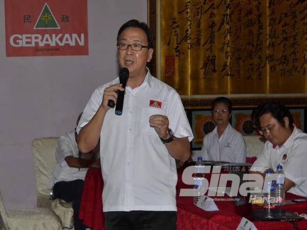 Dominic ketika berucap pada Persidangan Perwakilan Parti Gerakan di Ipoh hari ini.