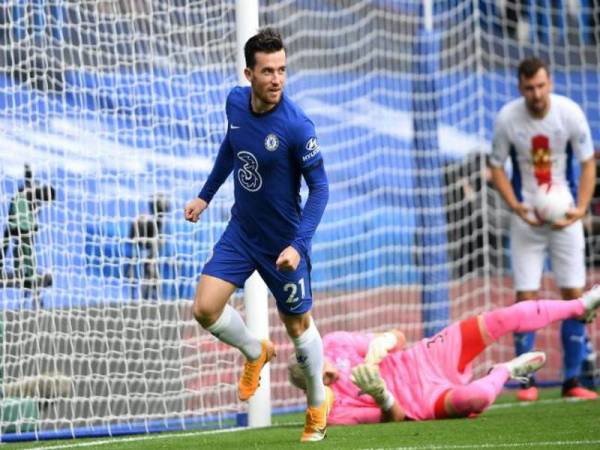 Chilwell menyumbat gol pertama Chelsea ketika menentang Crystal Palace di Stamford Bridge sebentar tadi.