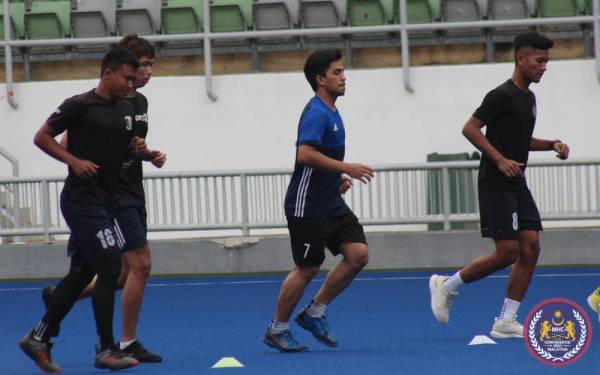 Para pemain giat menjalani latihan sebelum ini. -Foto: Malaysian Hockey Confederation