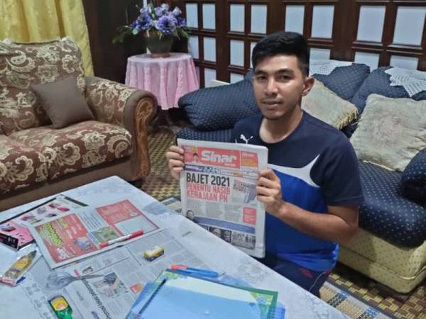 Mohammad Khairul Nizam teruja untuk mencuba nasib menyertai peraduan Sinar Harian Di Hatiku ketika ditemui di Marang semalam.