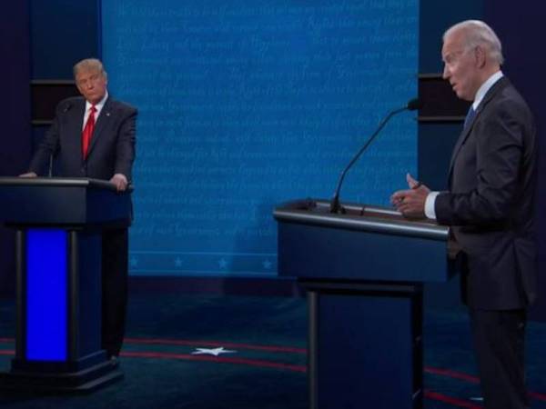 Debat presiden Amerika Syarikat antara Trump dan Biden disiar secara langsung.