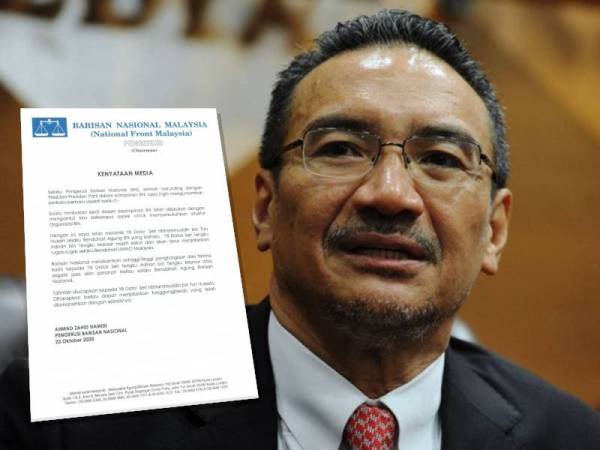 Kenyataan pelantikan Hishammuddin yang dikeluarkan oleh BN hari ini.