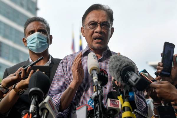 Presiden PKR Datuk Seri Anwar Ibrahim -Foto Bernama