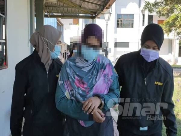 Wanita berusia 49 tahun itu direman selama sehari bagi membantu siasatan berhubung penerimaan habuan kewangan daripada sebuah katerer.